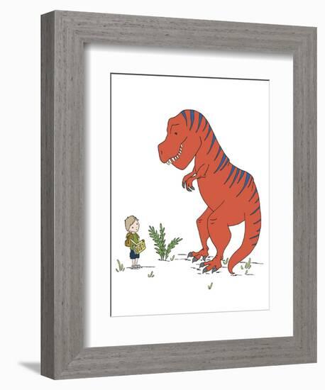 Boy Meets T Rex-Designs Sweet Melody-Framed Premium Giclee Print