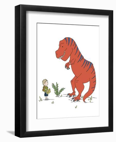 Boy Meets T Rex-Designs Sweet Melody-Framed Premium Giclee Print