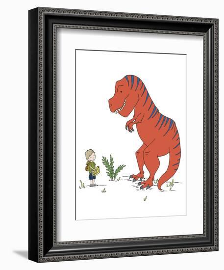 Boy Meets T Rex-Designs Sweet Melody-Framed Premium Giclee Print