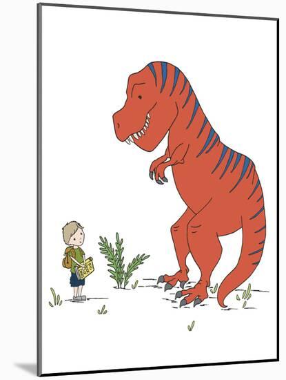 Boy Meets T Rex-Designs Sweet Melody-Mounted Art Print