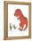 Boy Meets T Rex-Designs Sweet Melody-Framed Stretched Canvas