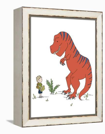 Boy Meets T Rex-Designs Sweet Melody-Framed Stretched Canvas