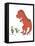 Boy Meets T Rex-Designs Sweet Melody-Framed Stretched Canvas