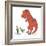 Boy Meets T Rex-Designs Sweet Melody-Framed Art Print