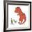 Boy Meets T Rex-Designs Sweet Melody-Framed Art Print