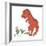 Boy Meets T Rex-Designs Sweet Melody-Framed Art Print