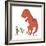 Boy Meets T Rex-Designs Sweet Melody-Framed Art Print