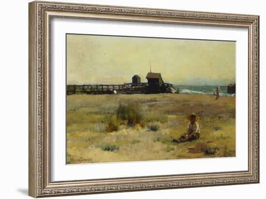 Boy on a Beach, 1884-Walter Frederick Osborne-Framed Giclee Print