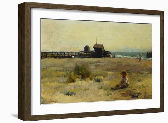 Boy on a Beach, 1884-Walter Frederick Osborne-Framed Giclee Print