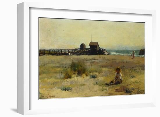 Boy on a Beach, 1884-Walter Frederick Osborne-Framed Giclee Print
