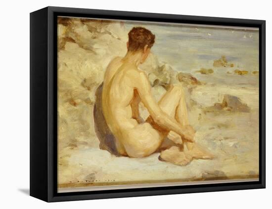 Boy on a Beach, 1912-Henry Scott Tuke-Framed Premier Image Canvas