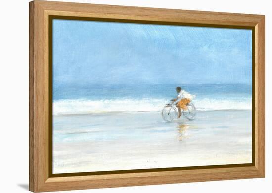 Boy on a Bike 1, 2015-Lincoln Seligman-Framed Premier Image Canvas