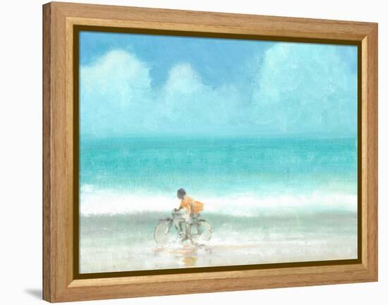 Boy on a Bike, 2015-Lincoln Seligman-Framed Premier Image Canvas