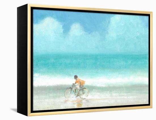 Boy on a Bike, 2015-Lincoln Seligman-Framed Premier Image Canvas