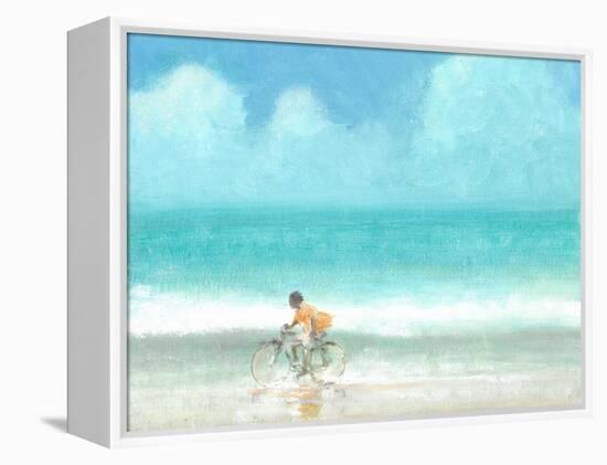 Boy on a Bike, 2015-Lincoln Seligman-Framed Premier Image Canvas