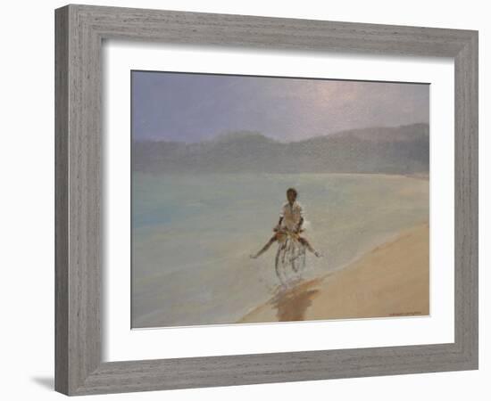 Boy on a Bike-Lincoln Seligman-Framed Giclee Print