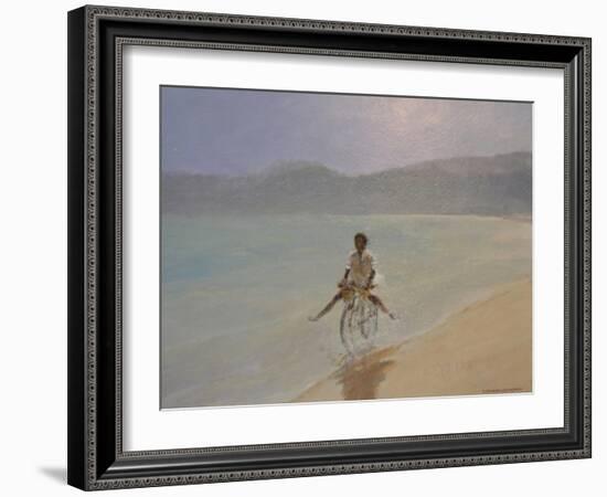 Boy on a Bike-Lincoln Seligman-Framed Giclee Print