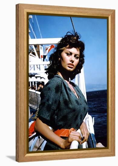 Boy on a Dolphin 1957 Directed by Jean Negulesco Sophia Loren-null-Framed Stretched Canvas