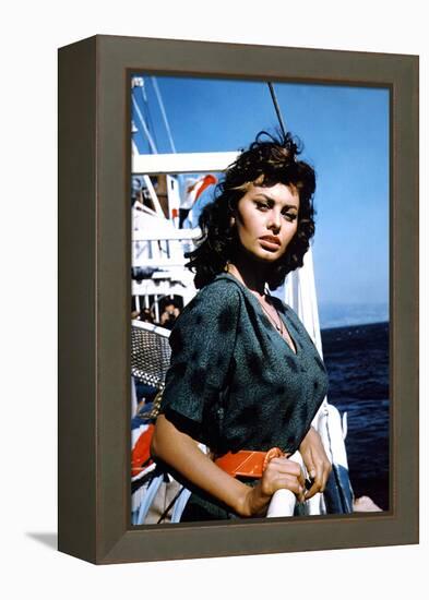 Boy on a Dolphin 1957 Directed by Jean Negulesco Sophia Loren-null-Framed Stretched Canvas