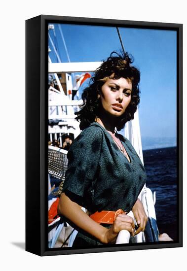Boy on a Dolphin 1957 Directed by Jean Negulesco Sophia Loren-null-Framed Stretched Canvas