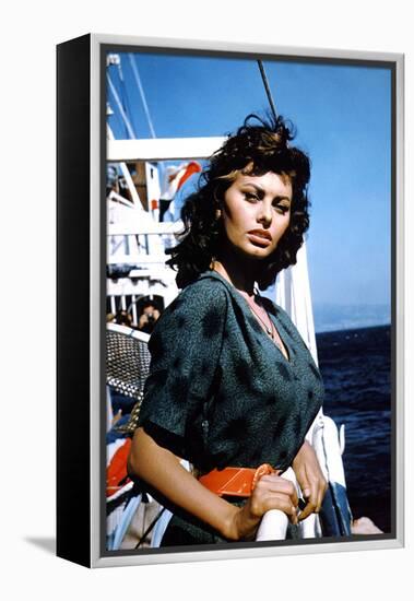 Boy on a Dolphin 1957 Directed by Jean Negulesco Sophia Loren-null-Framed Stretched Canvas