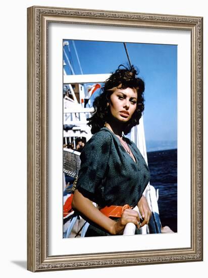 Boy on a Dolphin 1957 Directed by Jean Negulesco Sophia Loren-null-Framed Photo