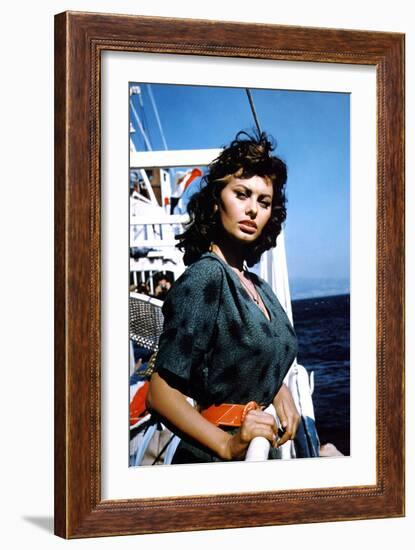 Boy on a Dolphin 1957 Directed by Jean Negulesco Sophia Loren-null-Framed Photo