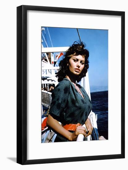 Boy on a Dolphin 1957 Directed by Jean Negulesco Sophia Loren-null-Framed Photo