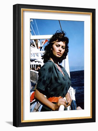 Boy on a Dolphin 1957 Directed by Jean Negulesco Sophia Loren-null-Framed Photo