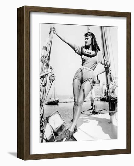 Boy on a Dolphin, 1957-null-Framed Photographic Print