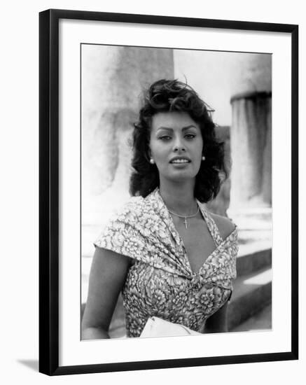 Boy on a Dolphin, Sophia Loren, 1957-null-Framed Photo