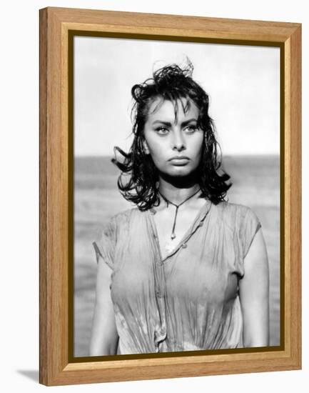 Boy on a Dolphin, Sophia Loren, 1957-null-Framed Stretched Canvas