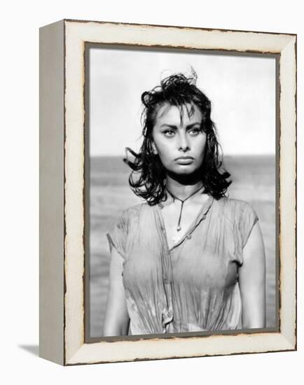 Boy on a Dolphin, Sophia Loren, 1957-null-Framed Stretched Canvas