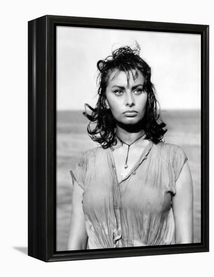 Boy on a Dolphin, Sophia Loren, 1957-null-Framed Stretched Canvas