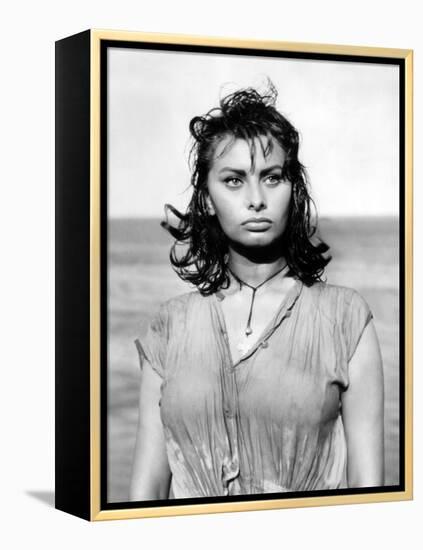 Boy on a Dolphin, Sophia Loren, 1957-null-Framed Stretched Canvas