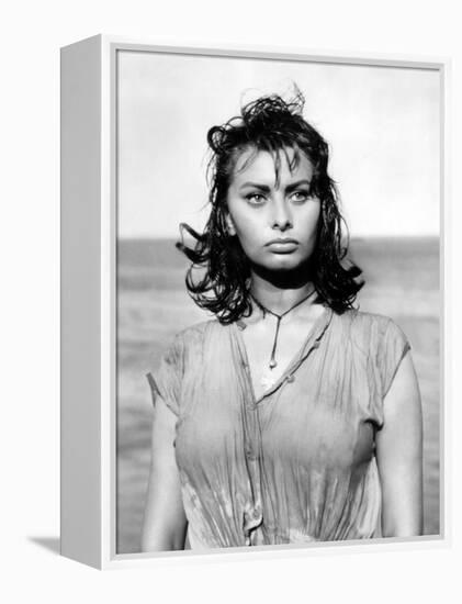 Boy on a Dolphin, Sophia Loren, 1957-null-Framed Stretched Canvas