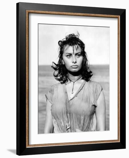 Boy on a Dolphin, Sophia Loren, 1957-null-Framed Photo