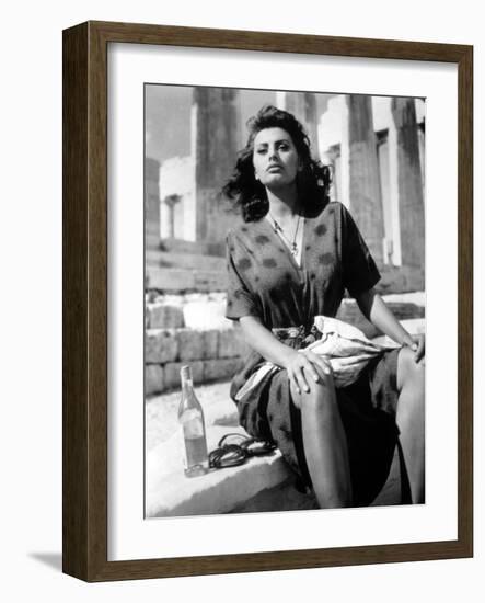 Boy on a Dolphin, Sophia Loren, 1957-null-Framed Premium Photographic Print