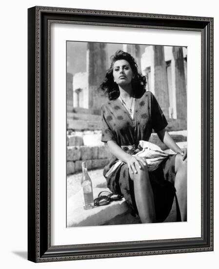 Boy on a Dolphin, Sophia Loren, 1957-null-Framed Premium Photographic Print