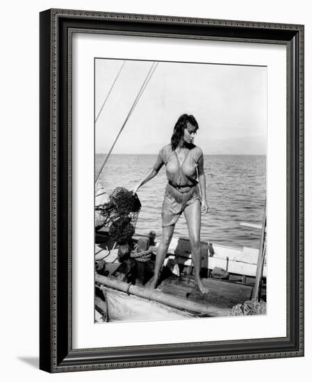 Boy on a Dolphin, Sophia Loren, 1957-null-Framed Photo