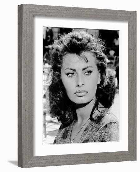 Boy on a Dolphin, Sophia Loren, 1957-null-Framed Photo