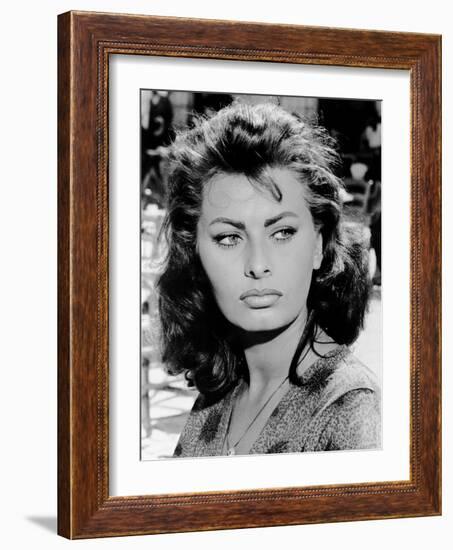 Boy on a Dolphin, Sophia Loren, 1957-null-Framed Photo