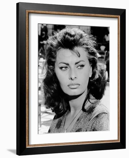 Boy on a Dolphin, Sophia Loren, 1957-null-Framed Photo