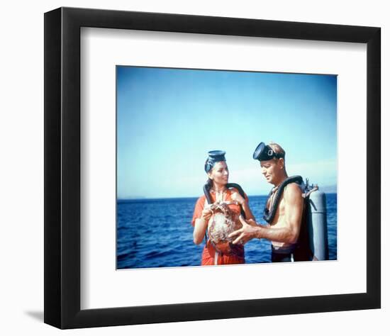 Boy on a Dolphin-null-Framed Photo