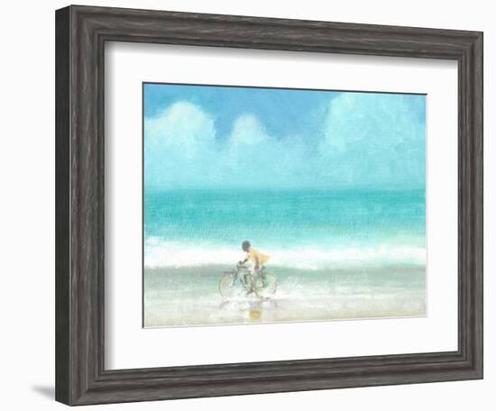 Boy on Bicycle-Lincoln Seligman-Framed Giclee Print