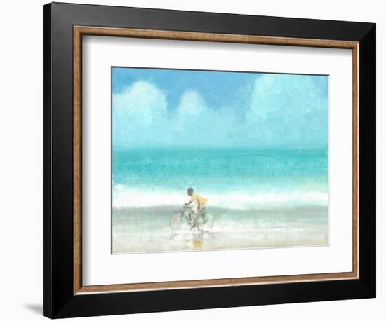 Boy on Bicycle-Lincoln Seligman-Framed Giclee Print