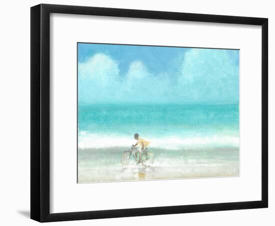 Boy on Bicycle-Lincoln Seligman-Framed Giclee Print