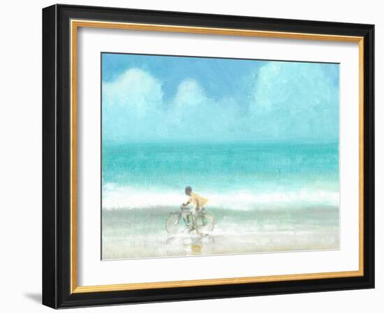 Boy on Bicycle-Lincoln Seligman-Framed Giclee Print