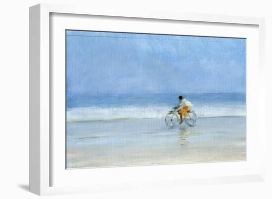 Boy on Bicycle-Lincoln Seligman-Framed Giclee Print