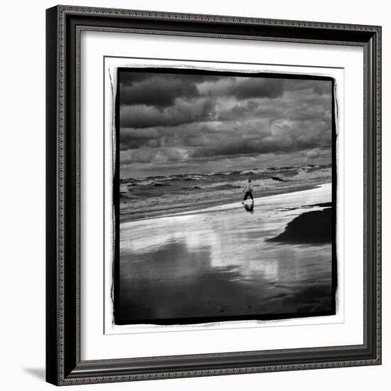 Boy On Shoreline-Steve Gadomski-Framed Photographic Print